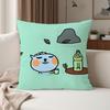 Cartoon Cute Q-Qoo-O Pillow Case Suitable For Bedrooms Living Rooms Cars Home Decoration