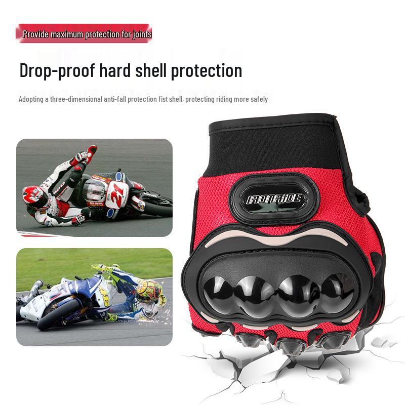 Thin Breathable Motorcycle Riding Gloves - Four Seasons, Anti-Fall, Off-Road Racing