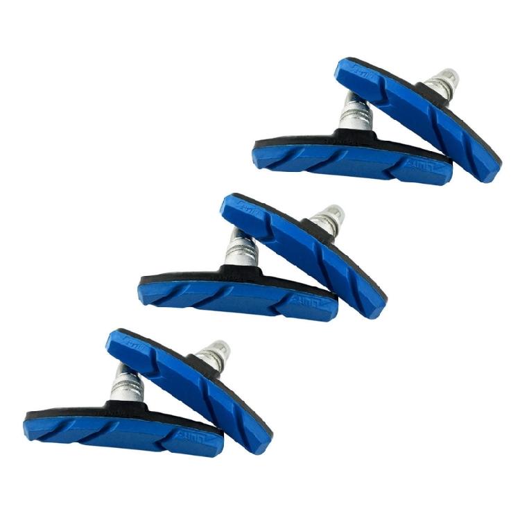 Bike Disc Brake Pad, 3 Pair of Bicycles Brake Pad Road Rubber Bike Brake Shoe