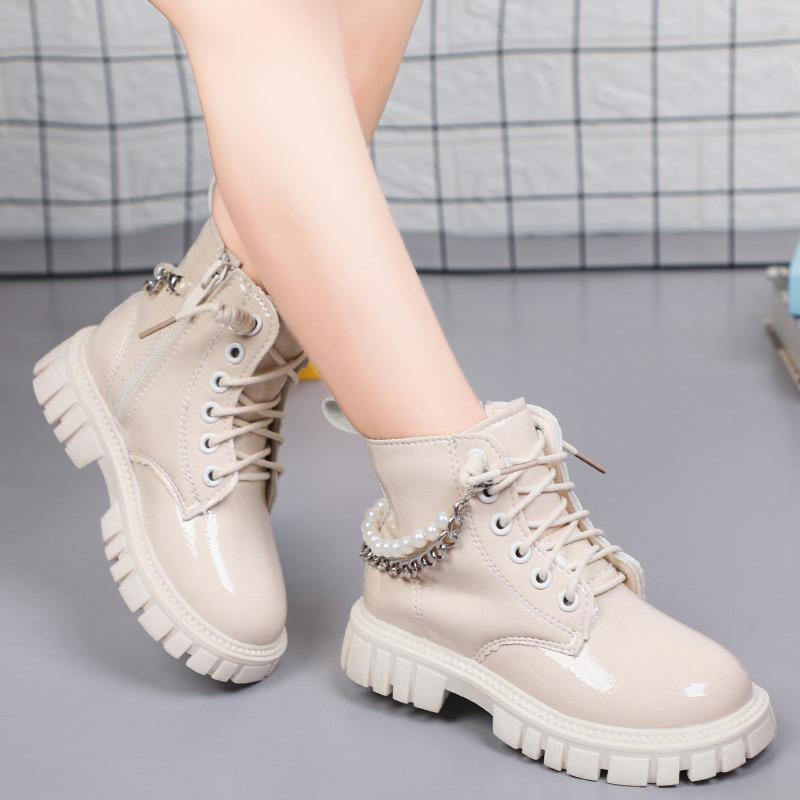 Koreanische version des Britischen stil kinder Martin stiefel retro mädchen leder stiefel kurze stiefel