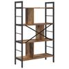 Vintage Wood Bookshelf 75 x 30 x 123.5 cm Engineered Wood