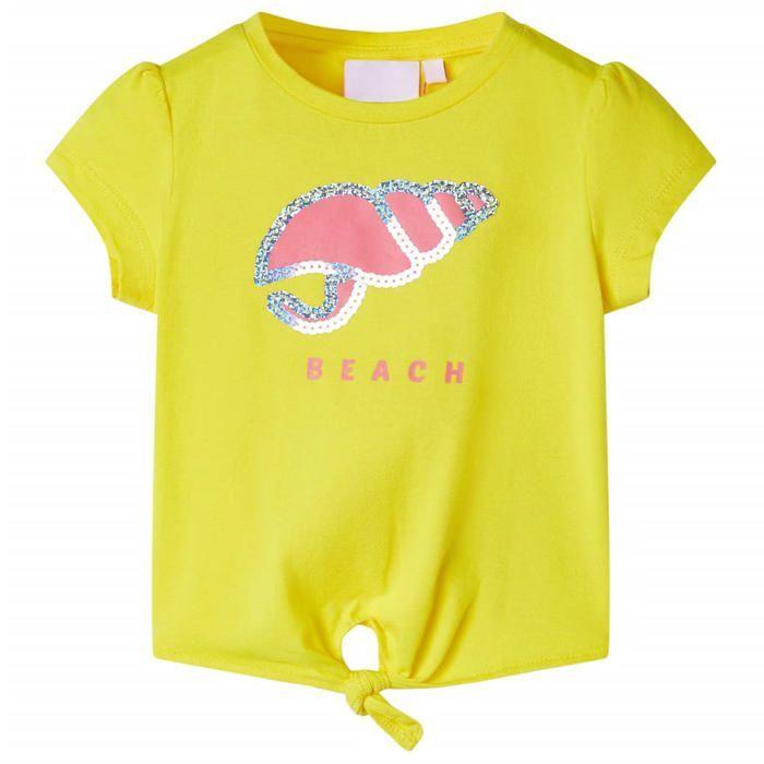 T-shirt pour enfants jaune 92/104/116/128/140