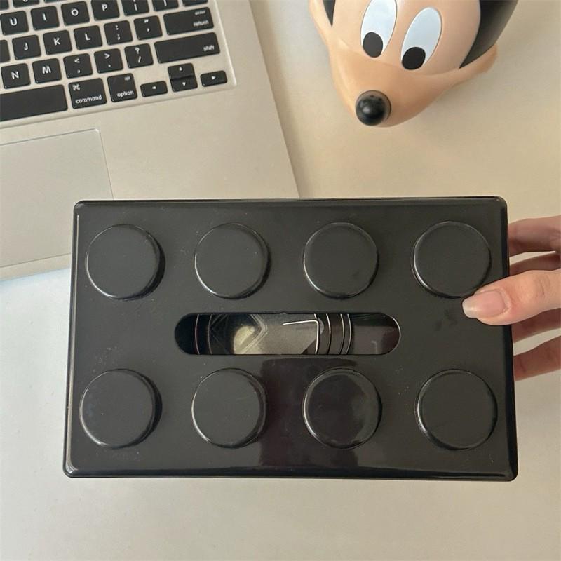 Multifunctional Creative Building Block Tissue and Storage Box for Living Room