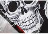 In-Stock 2021 Halloween Skull Print V-Neck Flared Dress with Ribbon