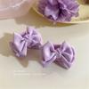 Balletcore Bow Preepy 2000s Claw Side Clip Hair Clip Princess Sweet GirlsBangs Bow Style Claw Bow Multicolored