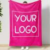 Custom Company Logo Blanket, Corporate Gift,Personalized Blanket