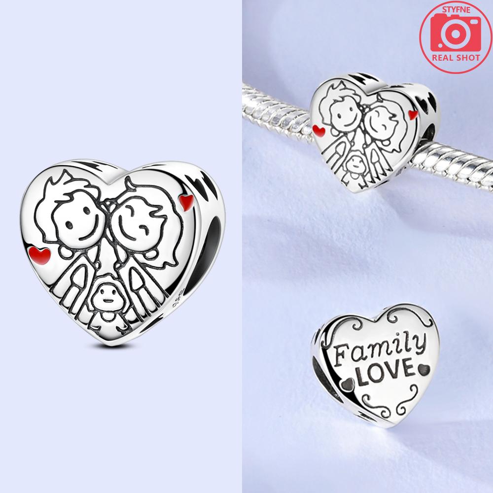 Charms Copper Original Cat Eagle Mother Child Love Heart Beads Fit Bracelet Jewelry Making Diy Mother S Day Diy Gift
