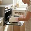 2Pcs Silicone Oven Mitts Heat Resistant Kitchen Gloves Thick Non-Slip Microwave Mitts for Baking Grilling Comfortable Cooking Gloves