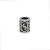 Retro Viking Rune Stainless Steel Beads - Non-Fading Titanium Accessory