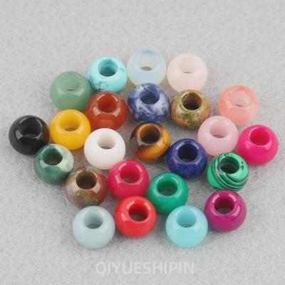 Natural Agate Large Hole Beads - Jewelry Accessories for DIY and Handmade Creations