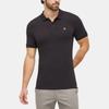 Calvin Klein Solid Color Button Short Sleeve Polo Shirt Men Tops Black J30J325269-BEH