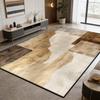 Warm Brown Rice White Modern Fluffy Living Room Rug Home Decoration Luxury Antiskid Carpet Large Area Easy Clean Soft Floor Mats