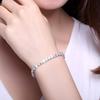 Hot 925 Sterling Silver Tennis Bracelet Crystal Luxury 5A Zirconia Women Fashion Simple Engagement Wedding Charm Jewelry