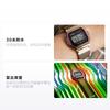 Casio Serie VINTAGE-quadrato retrò metallo piccolo quadrato orologio sportivo colore arcobaleno movimento al quarzo acciaio inossidabile cinturino in tessuto giapponese A1000PRW-1PRD