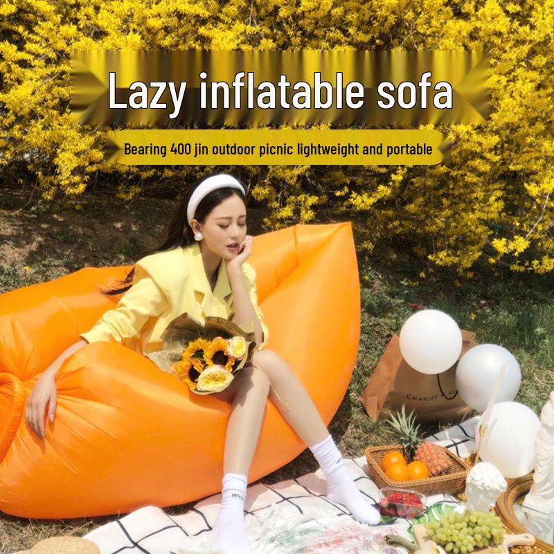 Portable Inflatable Sofa Air Mattress - Outdoor Camping Chair