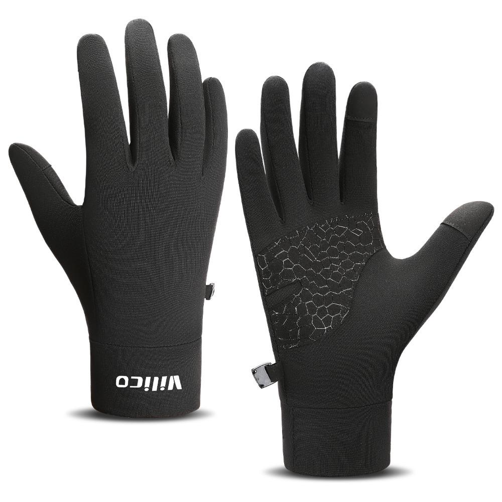 

Windproof Winter Cycling Gloves Velvet Sports Riding Ski Gloves Cycling S/M чорний