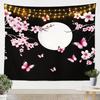 Japanese Wave Tapestry Kids Ocean Wave Sunset Wall Hanging For Boys Girls Teens Japanese Ukiyoe Mount Wall Blanket Sea Waves