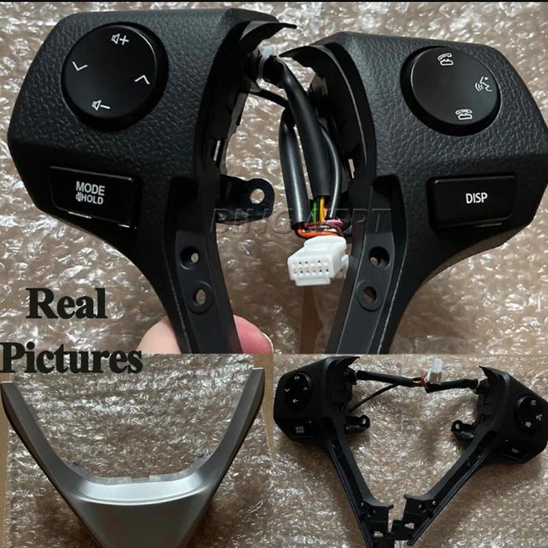 Steering Wheel Switch Audio Bluetooth Control Button with U-frame 84250-02560 For TOYOTA RAV4 Corolla 14-18 For Yaris 18-22