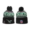 Zimní pletená čepice Muži Ženy - Tým NFL Eagles Cowboys Teplá akrylová čepice Nastavitelná Skládací Reflexní