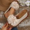New Women Wedges Slippers Fashion Flower Slippers Women 2025 Summer Beach Platform Sandals Outdoor High Heels Shoes Slides Women