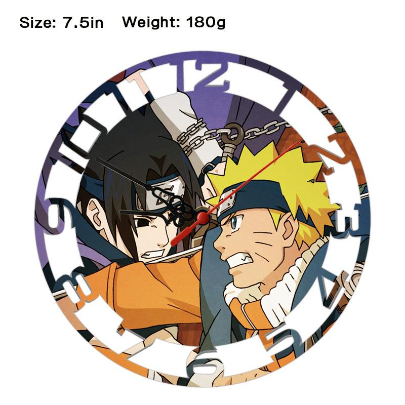 

Naruto Sasuke Creative Wall Clock Anime Print Modern Minimalist Hanging Clock Naruto Shippuden Uzumaki Itachi