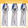 Elegant Ladies Halloween Zombie Corpse Bride Costume Featuring Irregular Long Sleeve Design