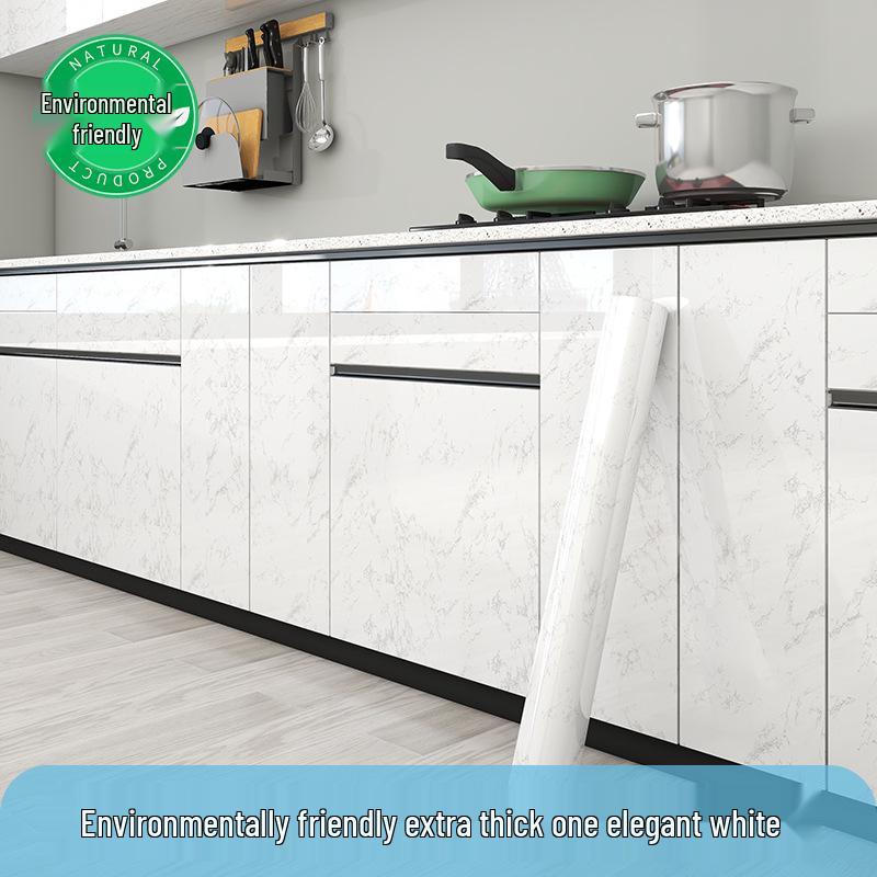 Waterproof Marble-Style Self-Adhesive Kitchen Sticker for Cabinets and Furniture