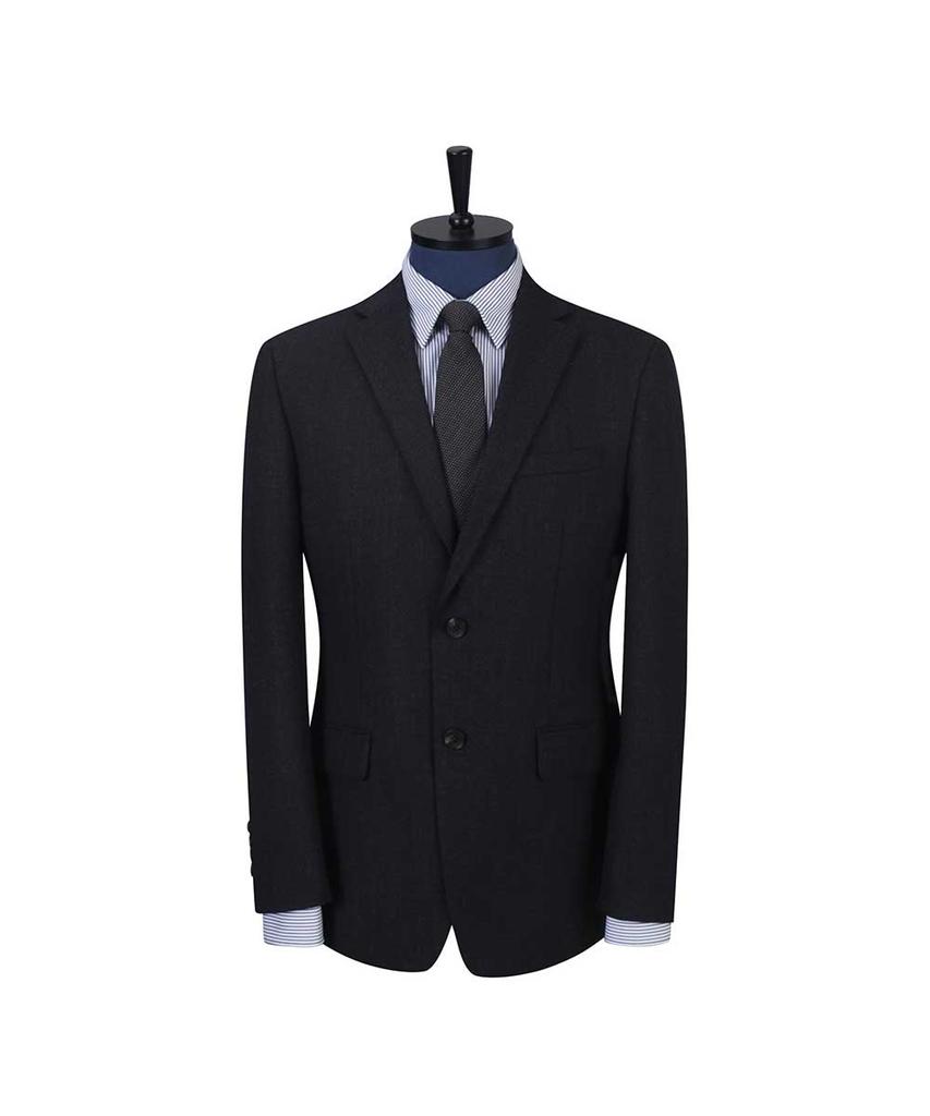 Sieg Hopsack Single-Breasted Suit Jacket (Pjjax2069)