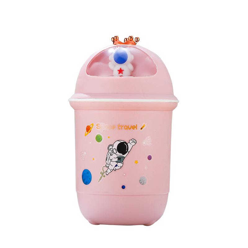 

Double-Layer Cartoon Glass Cup - Cute & Stylish Student Water Cup, Perfect Gift for Any Occasion 380ml розовый