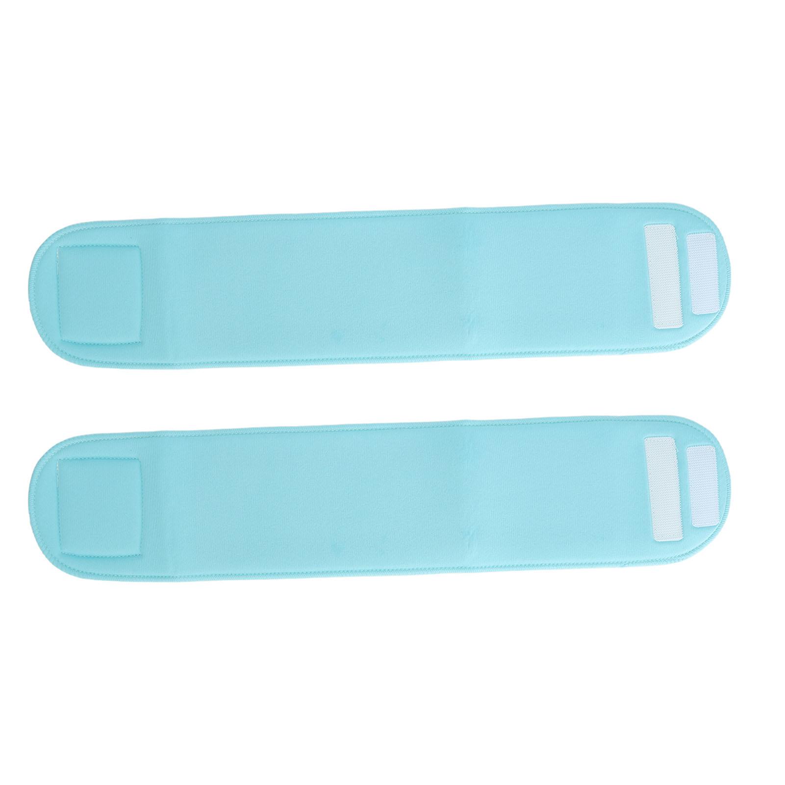 

2 шт. многоразовый гелевый пластырь для шеи против морщин хлопковый гелевый пластырь для шеи моющийся увлажняющий шейный патч синий