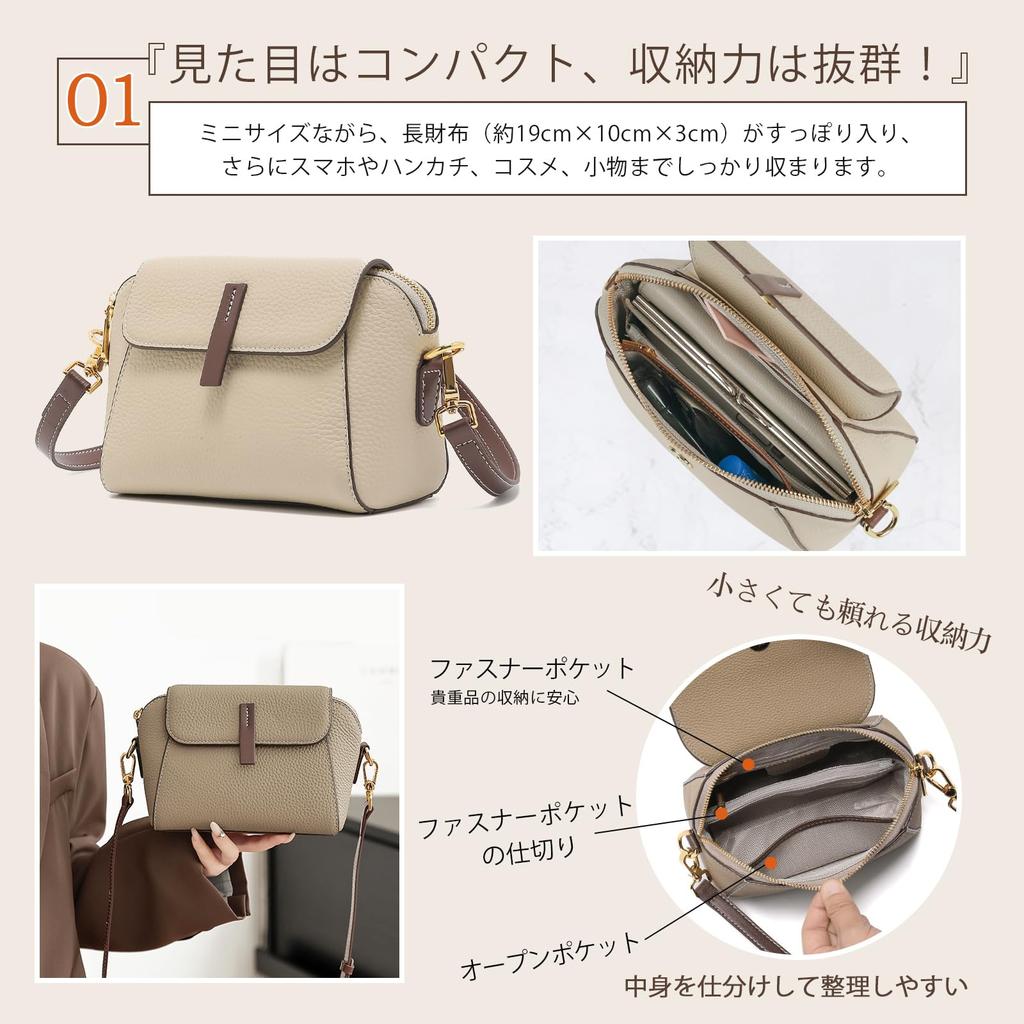 [imeetu] Bolsa de Ombro de Couro Genuíno para Mulheres, 2 Vias, Pequena, Bolsa de Ombro para Smartphone, Bolsa Transversal, Leve, Autoportante, Pequena, Estilosa,