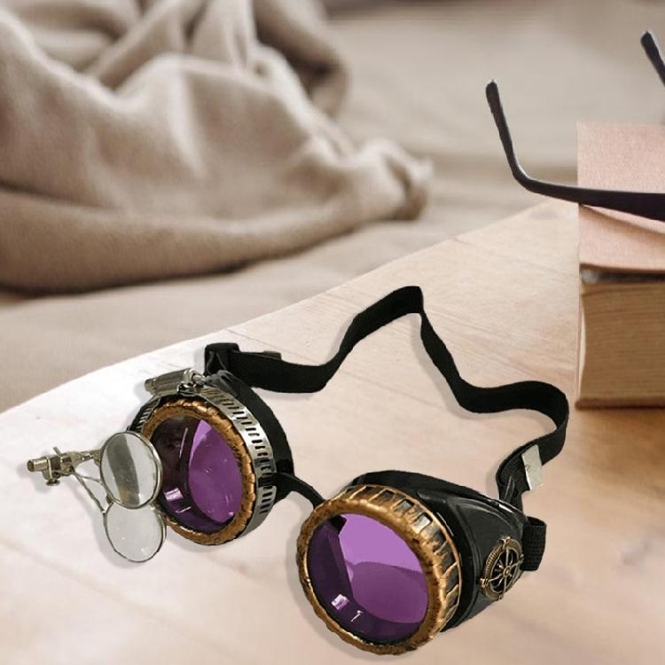 Vintage Steampunk Goggles for Women Men Victorian Sunglasses Goggles Punk Gothic Glasses for Halloween Cosplay Party