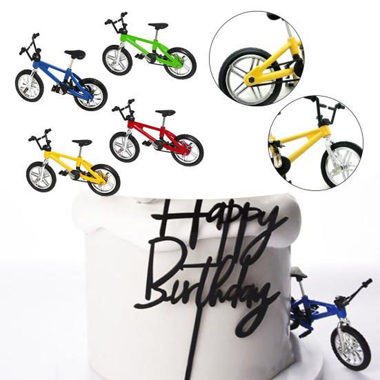 Model Bicicletă Anti-Coliziune Detaliu Mic Cadou de Festival Bicicletă de Deget Aliaj Turnare sub Presiune Jucărie Simulare pentru Copii