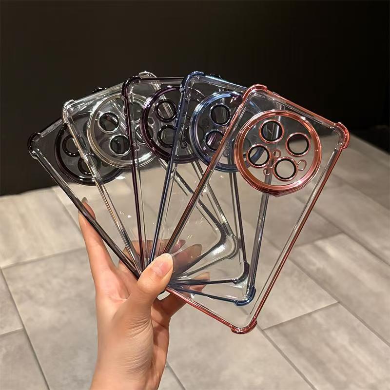 Four Corners Anti-drop Pura90pro Is Suitable for Huawei Mate80 Mobile Phone Case Honor 600 Transparent and Enjoys 90 Electroplating
