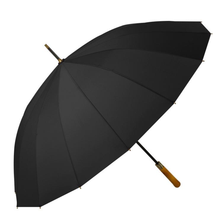 Extra Large Windproof Golf Umbrella: All-Fiber, Long Handle, Automatic, Sun & Rain Protection