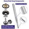 150Pcs/Set Snap Fastener Button Screw Studs Kit for Boat Cover Tent Marine Grade Snap Fastener Stainless Steel Snap Buttons
