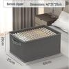 Fabric Drawer-Style Wardrobe Storage Box with Lid for Clothes and Pants
