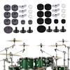 18Pcs Protect Cymbal Compact Felt Pad Drum Replacement Parts Set Instrument