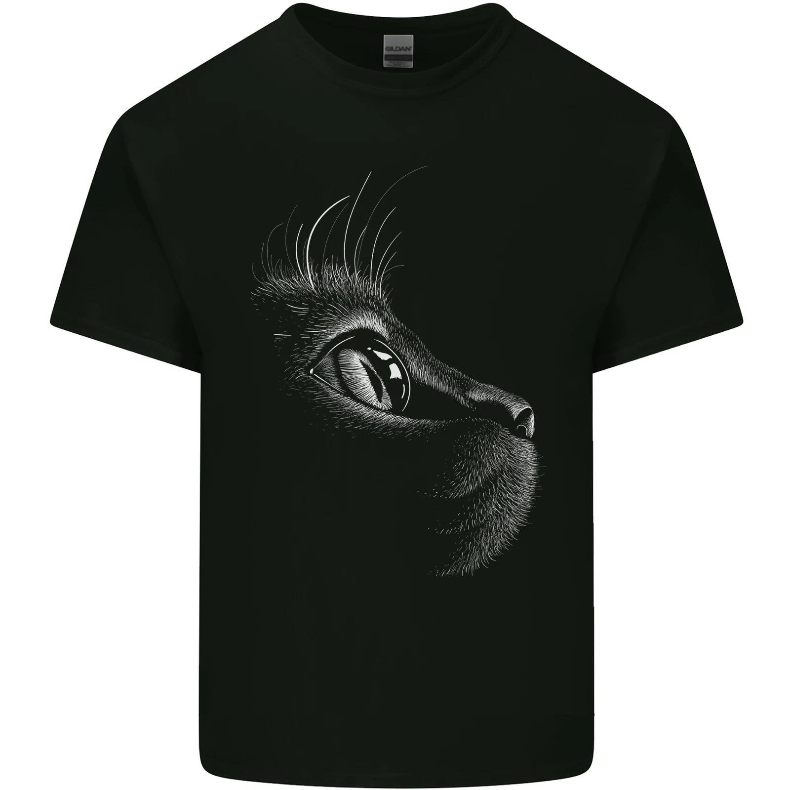 A Cute Cat Face Kids T-Shirt Childrens S