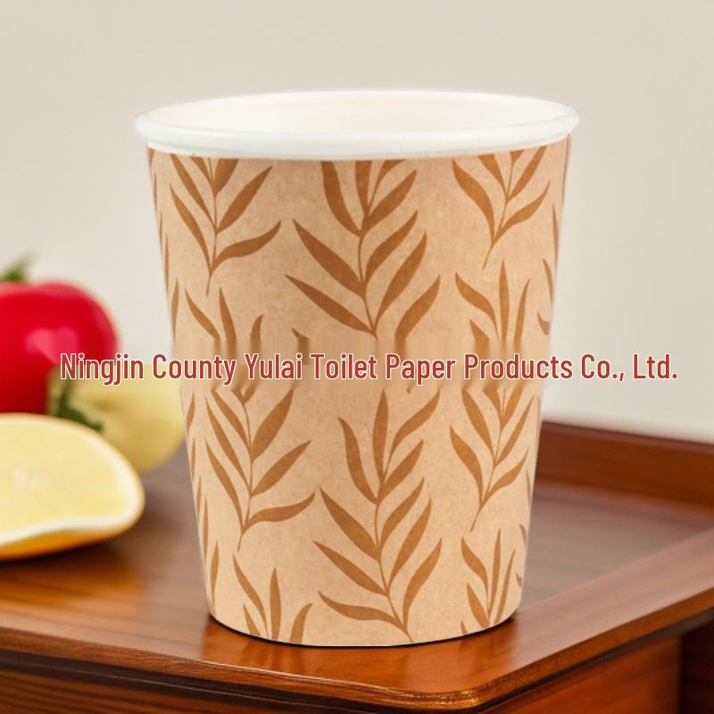 Thickened Heat-Resistant Corrugated Paper Cups - Insulated Double-Layer Hot Drink & Coffee Cups for Home Use