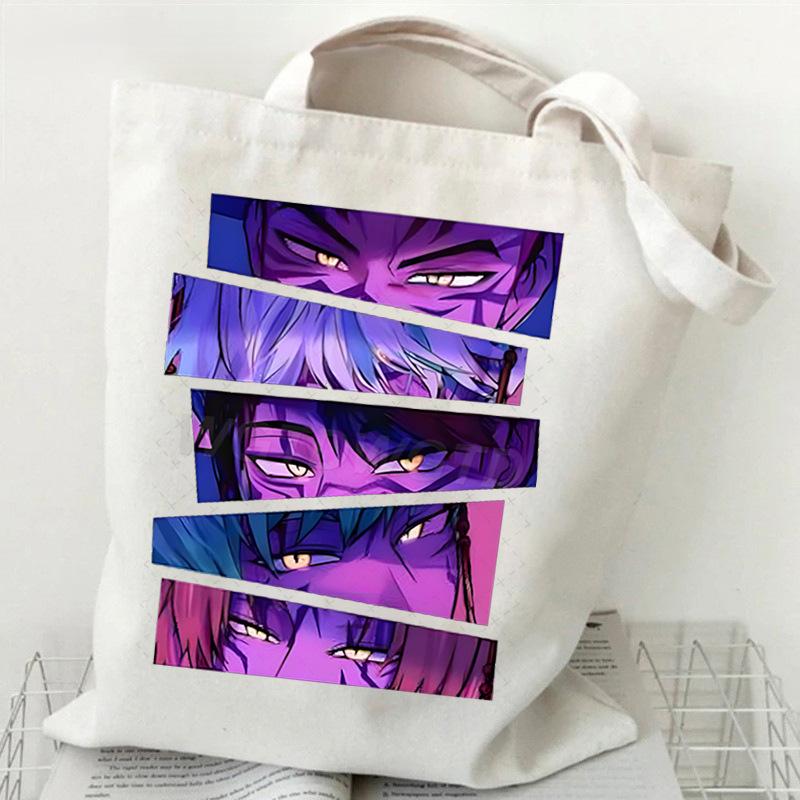 Witch Hunters Peripheral Printing Fashion Shoulder Bag Women's Large Capacity Student Portable Tote Bag Canvas Bag
