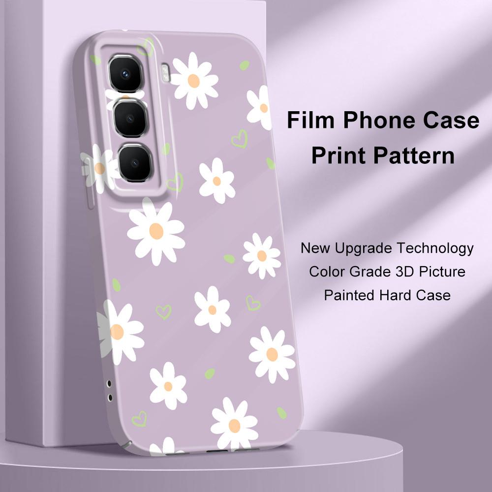 Tender Daisy Phone Case For Infinix Hot 60 60I 40 30I 12 10 Note 50 30 Pro Plus Play 4G 5G Film Hard Cover