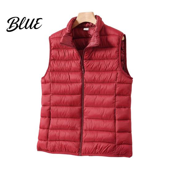 Gilet Piumino Casual Moda Capospalla Leggero Trapuntato Vestibilità Slim per Donna Giacca Senza Maniche Zip