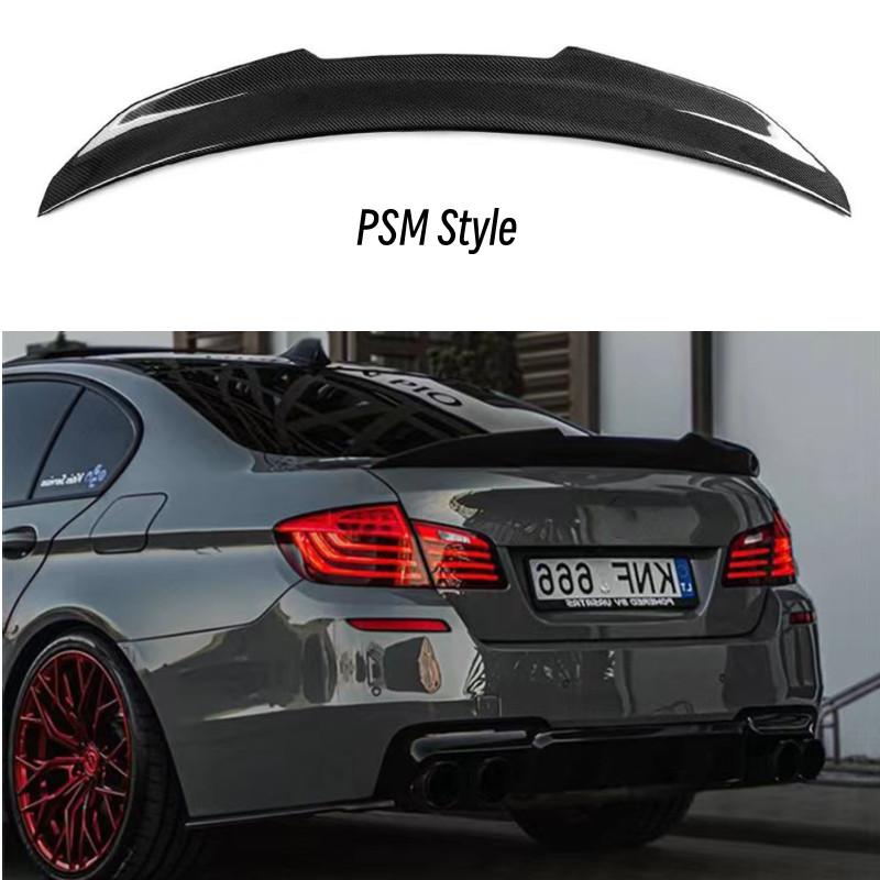 För BMW 5-serien F10 F18 M5 520i 525i 528i 530i 530i M4 M5 MP PSM Stil Bakre Bagagelucka Bil Spoiler Vingar Tuning Tillbehör Del