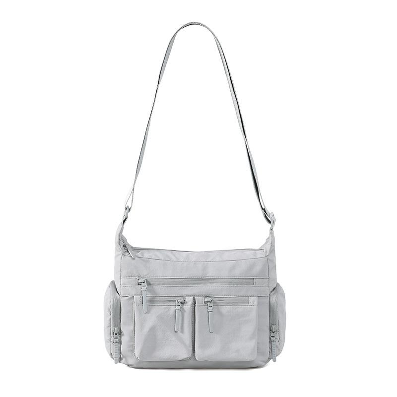 Lightweight Shoulder Bag Multi-Layer Large Capacity Commuter Crossbody Bag Nylon Bag