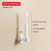 1 Pcs L-Shape Scalable Punch-Free Hook for Coats Hats Towels Clothes Kitchen Rack Roll Bathroom Hook