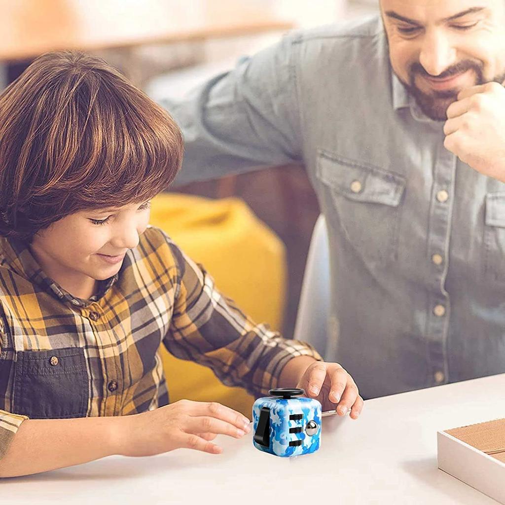 4 Pack Fidget Cube Fidget Toy,Magic Cube Stress and Anxiety Relief Toy,Infinity Cube Fidget Toy Cube Relaxing Hand-Held,Killing Time Cool Fidget Block