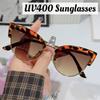 Women'S New Fashion Cat-Eye Oversized Sunglasses Unisex Fashion Street Style Travel Sunglasses Uv400 Eye Protection Sunglasses