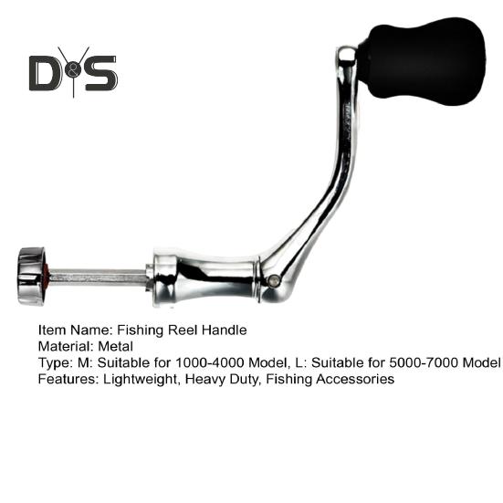 Fiskesnelle Vippearm Heavy Duty Metal Universal Spinning Baitcasting Snelle Krafthåndtak Reservedeler Fisketilbehør