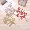 Wedding Home Glitter Glitter Leaves Christmas Tree Decor Artificial Flower Christmas Decorations